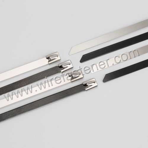 4.6mm*400mm(15.75inch)Naked stainless cable ties-ball self-lock