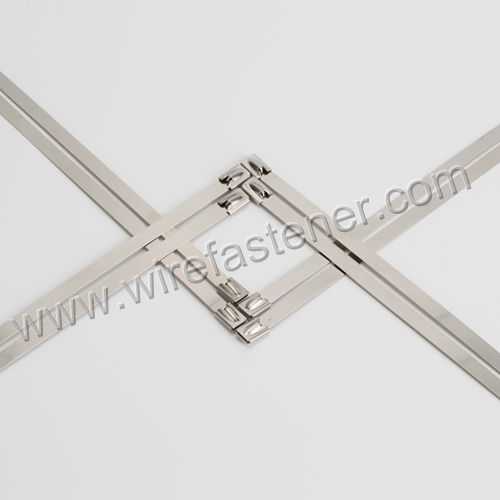 4.6mm*450mm(17.72inch)Naked stainless steel cable ties-ball self-lock