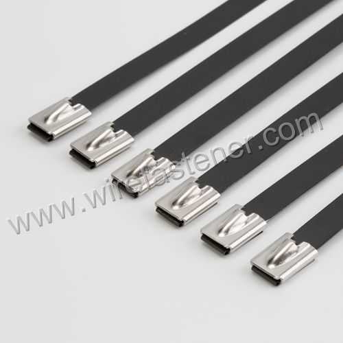 Flexible 304 bille en acier inoxydable verrouiller zip cable tie