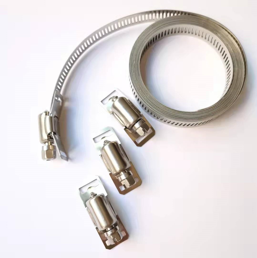  Stainless steel 12.7x0.6mm type Perforated endless band roll hose clamp