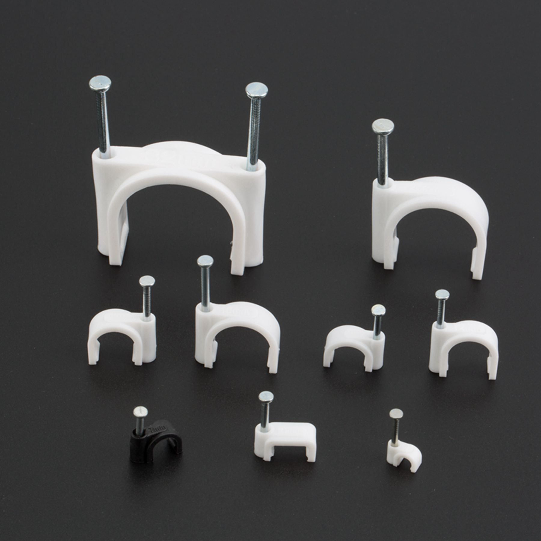 Brand Concrete Nail Plastic Cable Fixing Clip/Clamp