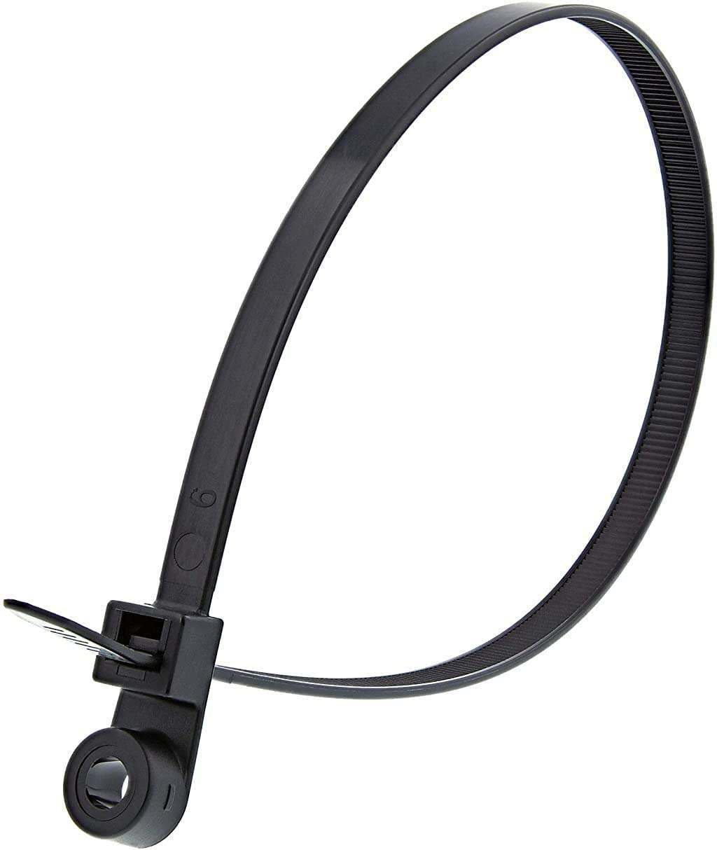 Fixed head strap, PA66 6inch  Approved Screw Mount Cable Ties