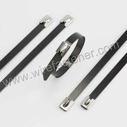 Stainless Steel Coated Cable Tie-Ball Self-Lock