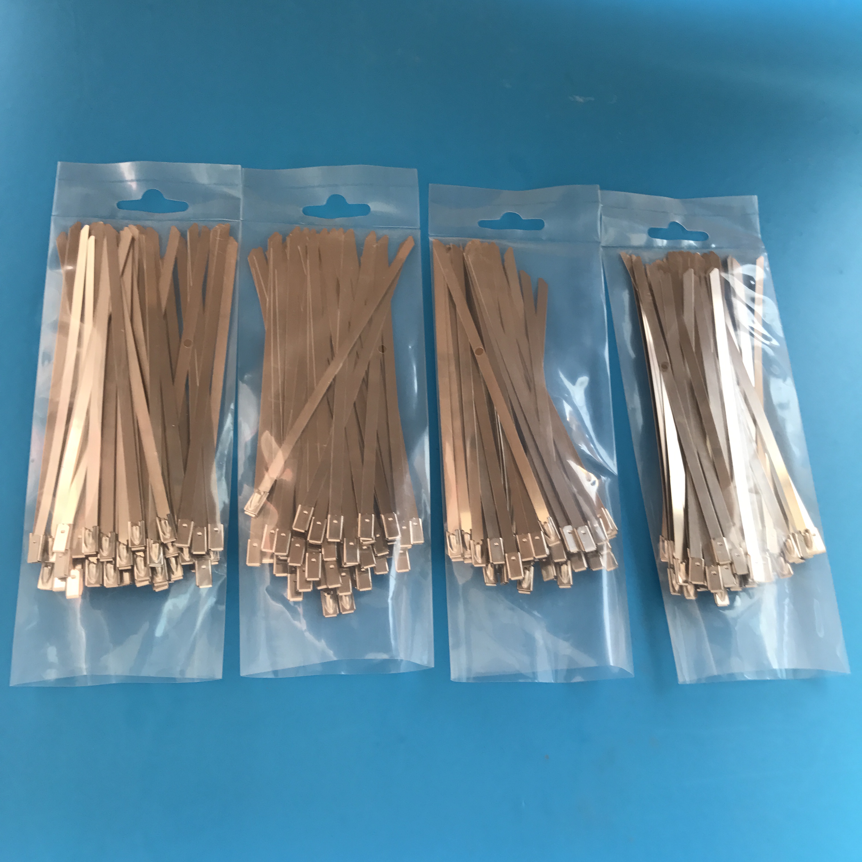 4.6mm*350mm(13.78inch)Naked stainless steel  cable ties-ball self-lock