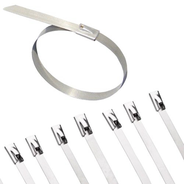 Stainless Steel Cable Ties Zip Ties Heat Tie Wraps 370 x 7.9 Pack of 25