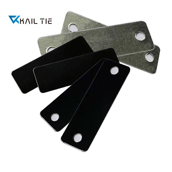 100mmx60mm x1mm anodized black Aluminium metal marker plates