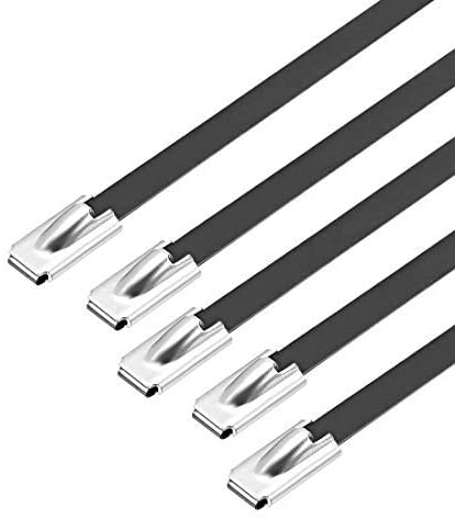Wrap Exhaust Heat Straps Induction Stainless Steel Metal Cable Ties