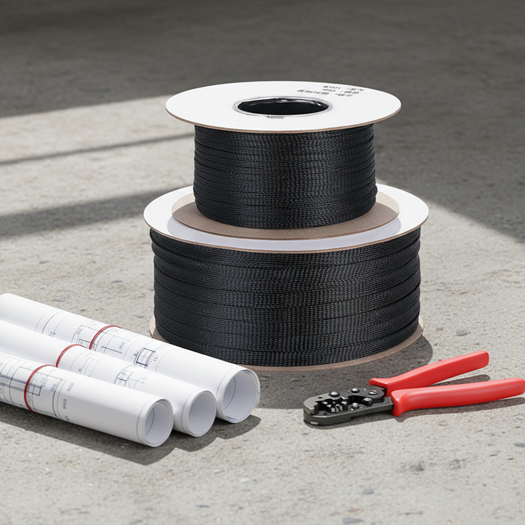 PET Nylon IP65 Motorcycle Home Appliance Machines Easy Cable Wrap 100M 20MM