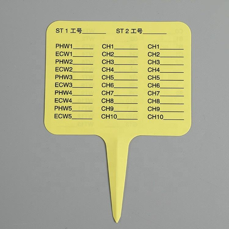 Rigid Vinyl Plastic Tags and Hangtags with Multi-Color Printing